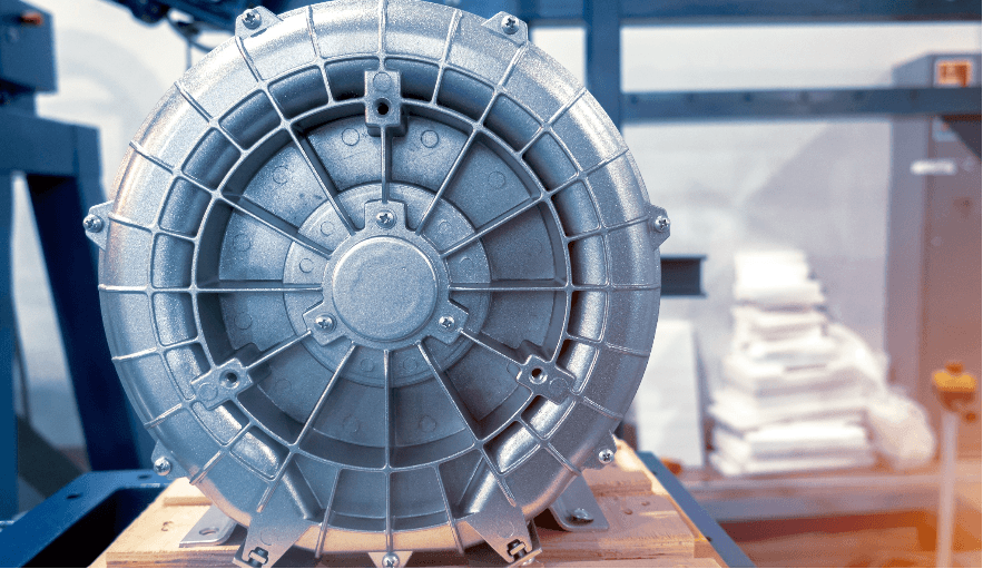 Electric motors for industrial blowers